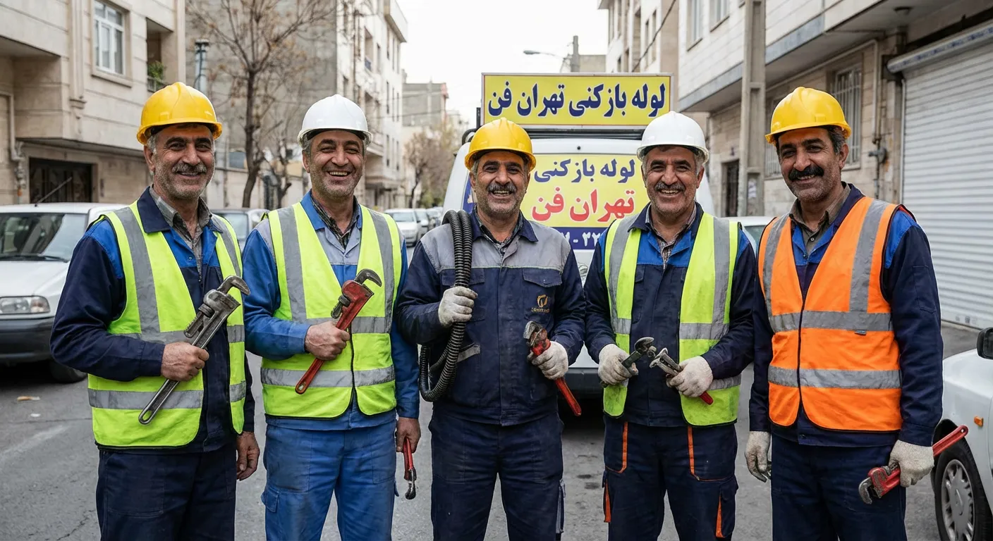 تیم حرفه‌ای لوله‌بازکنی تهران‌فن - اعزام در کمتر از ۳۰ دقیقه با گارانتی ۱۰۰٪